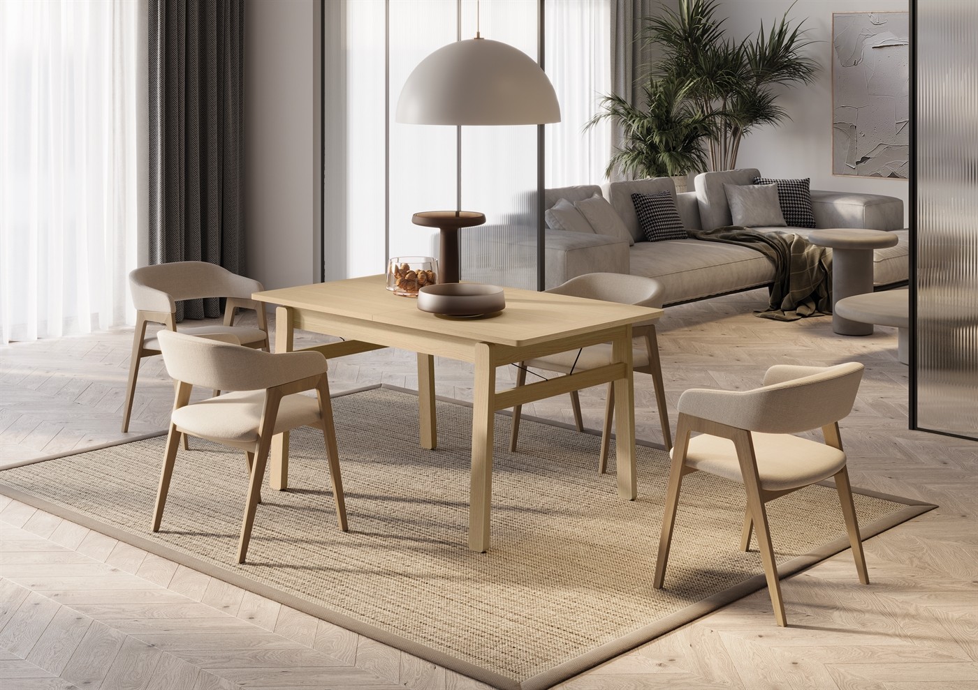 Rechteckiger ausziehbarer Tisch PLOT 149 - 269 cm