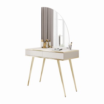 Schminktisch OXFORD mit Spiegel und LED-Beleuchtung