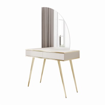 Schminktisch OXFORD mit Spiegel und LED-Beleuchtung