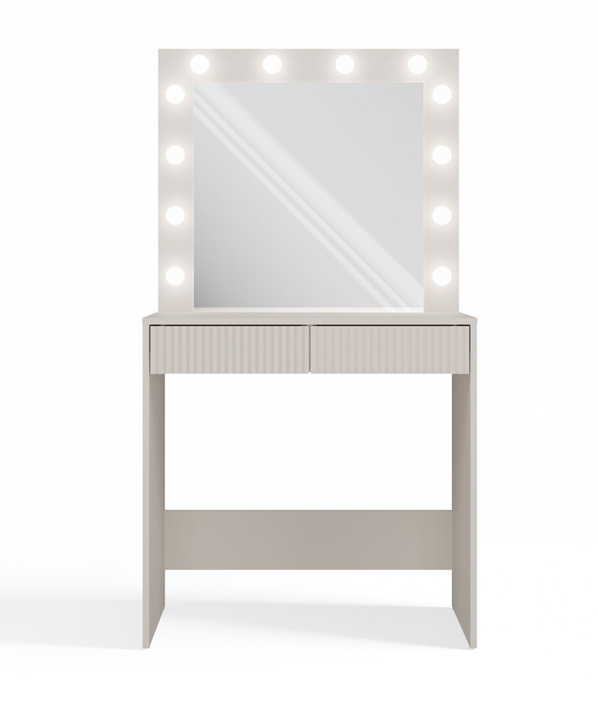 Schminktisch CASSIE II mit Spiegel und LED-Beleuchtung