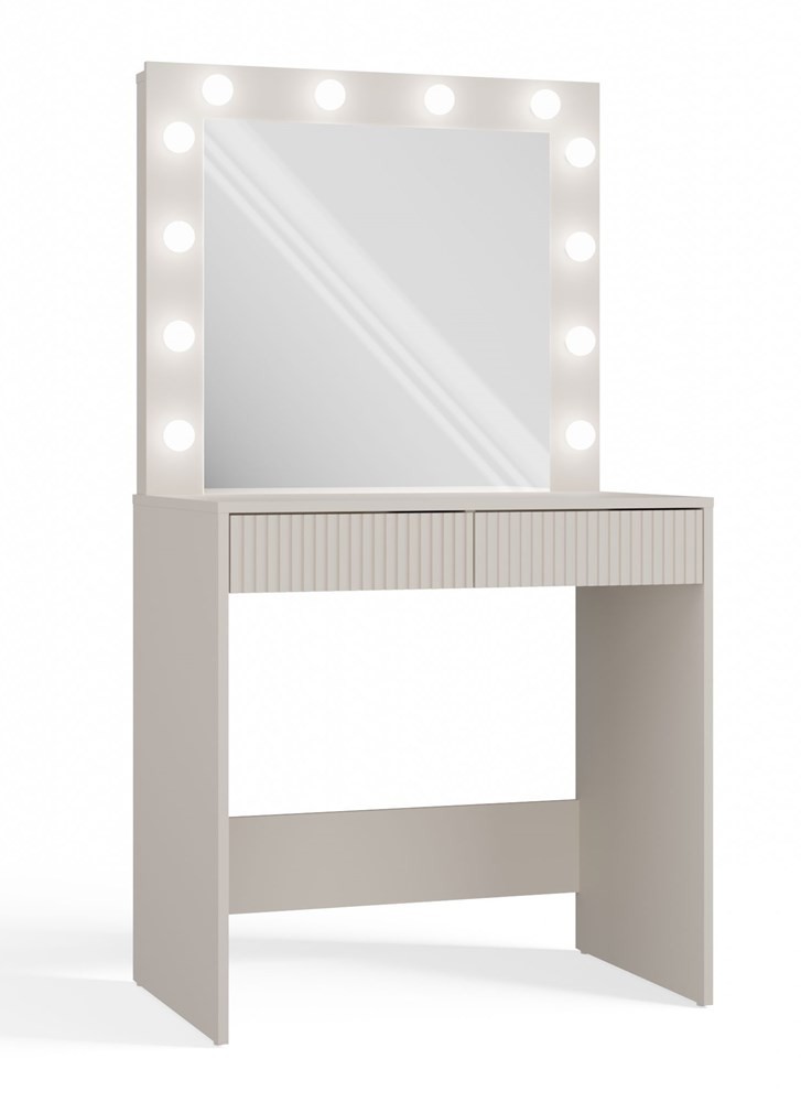 Schminktisch CASSIE II mit Spiegel und LED-Beleuchtung