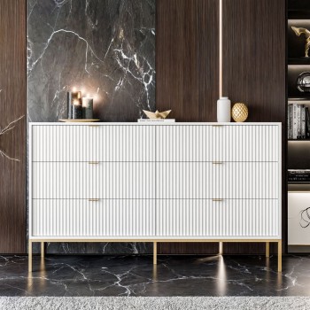 Kommode mit Schubladen CORTADO GOLD KS154