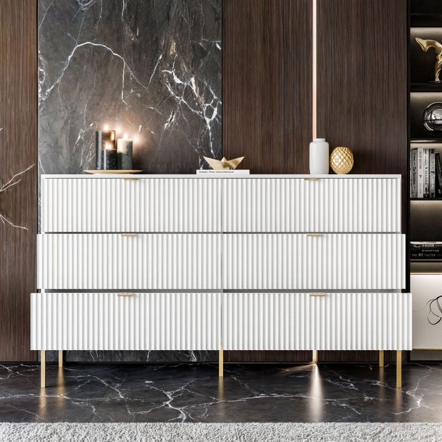 Kommode mit Schubladen CORTADO GOLD KS154