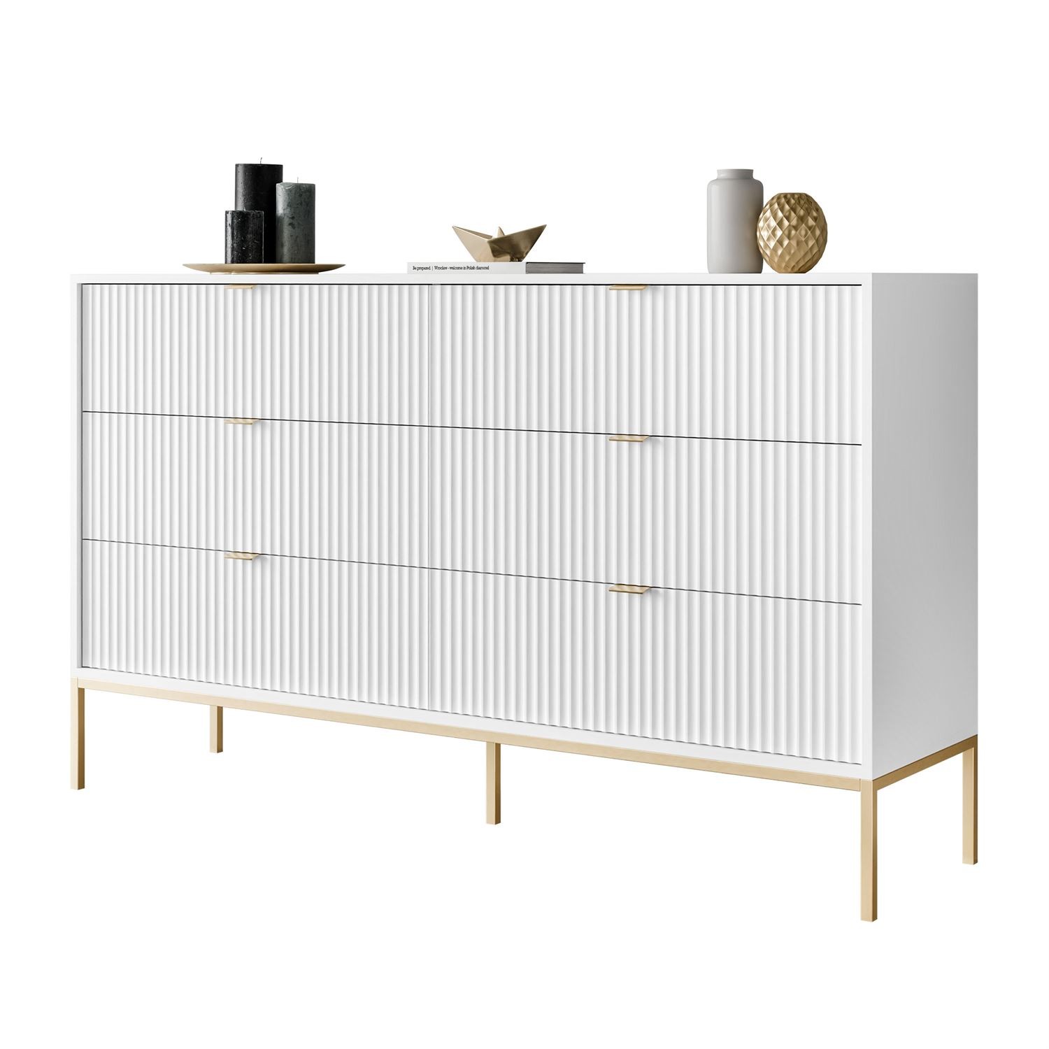 Kommode mit Schubladen CORTADO GOLD KS154