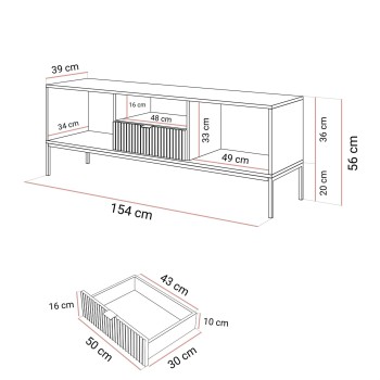 RTV-Schrank CORTADO GOLD RTV154