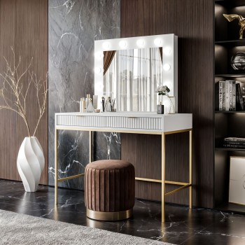 Schminktisch mit Spiegel CORTADO GOLD T104