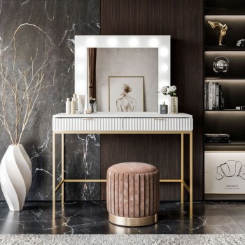 Schminktisch mit Spiegel CORTADO GOLD T104