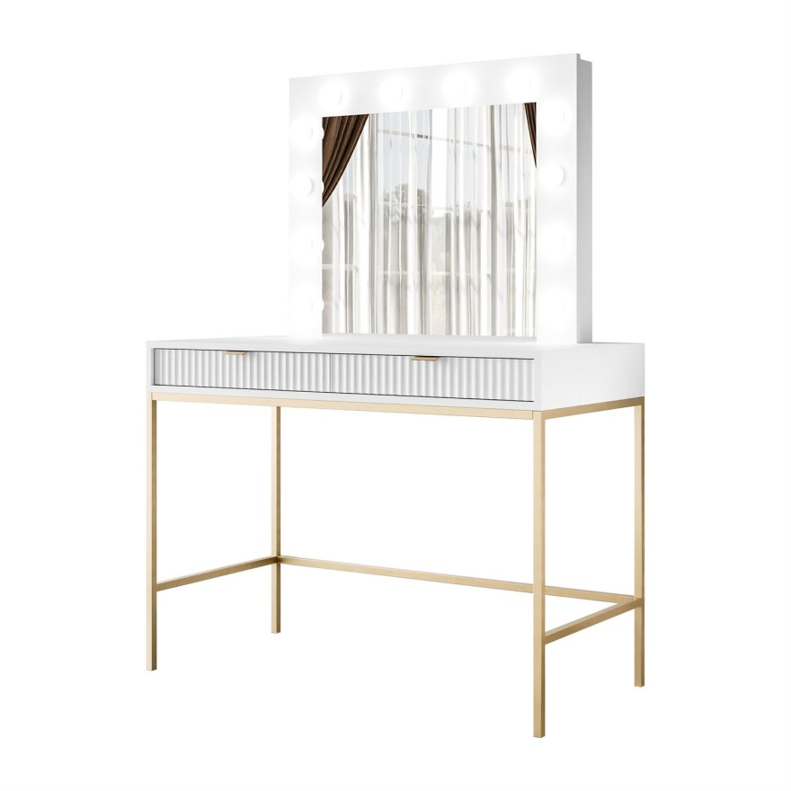 Schminktisch mit Spiegel CORTADO GOLD T104