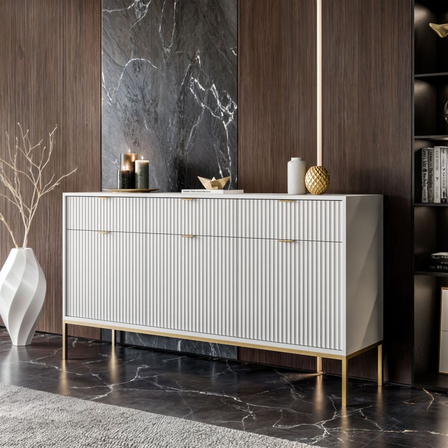CORTADO GOLD Kommode KSZ154 mit 154 cm Schubladen