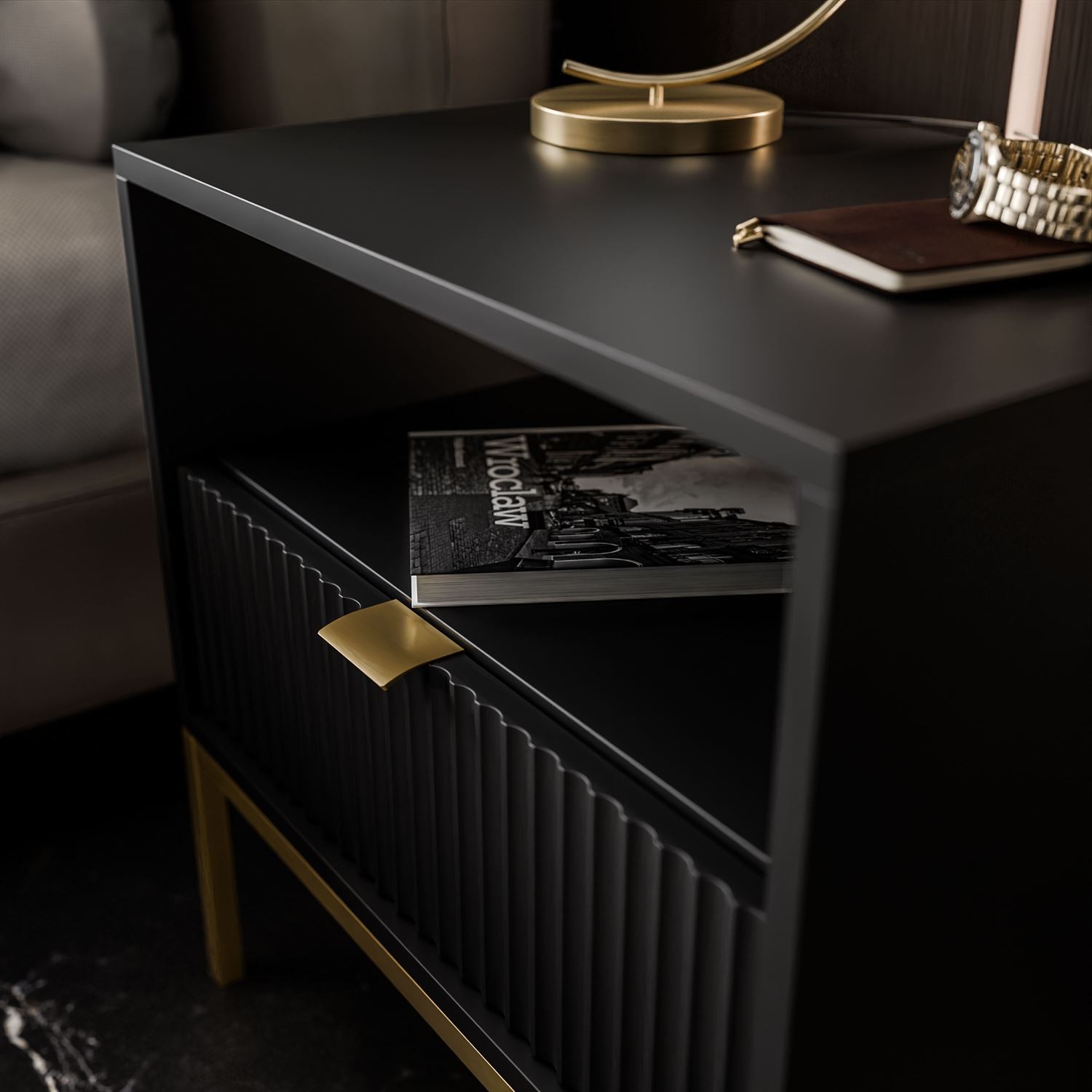 CORTADO GOLD Nachttisch S54