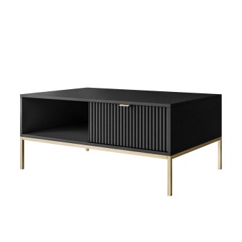 CORTADO GOLD Couchtisch L-104 mit Schublade