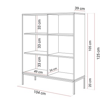 CORTADO K104 zweitürige Kommode