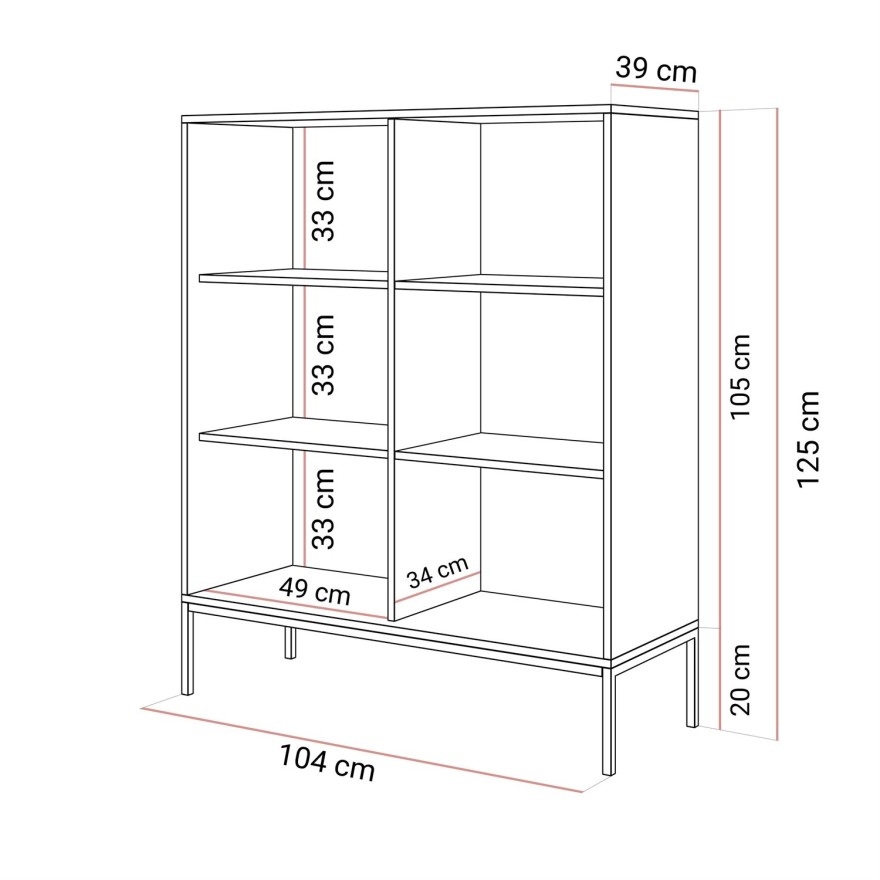 CORTADO K104 zweitürige Kommode