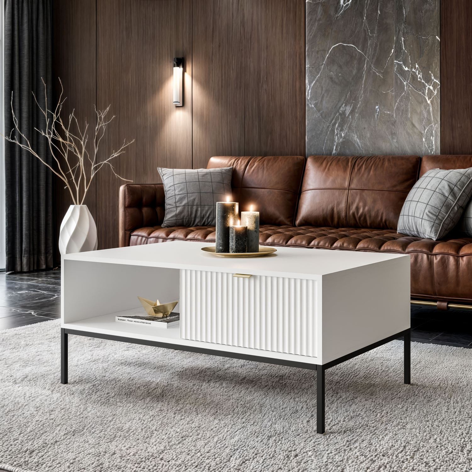 Couchtisch CORTADO L-104 mit Schublade
