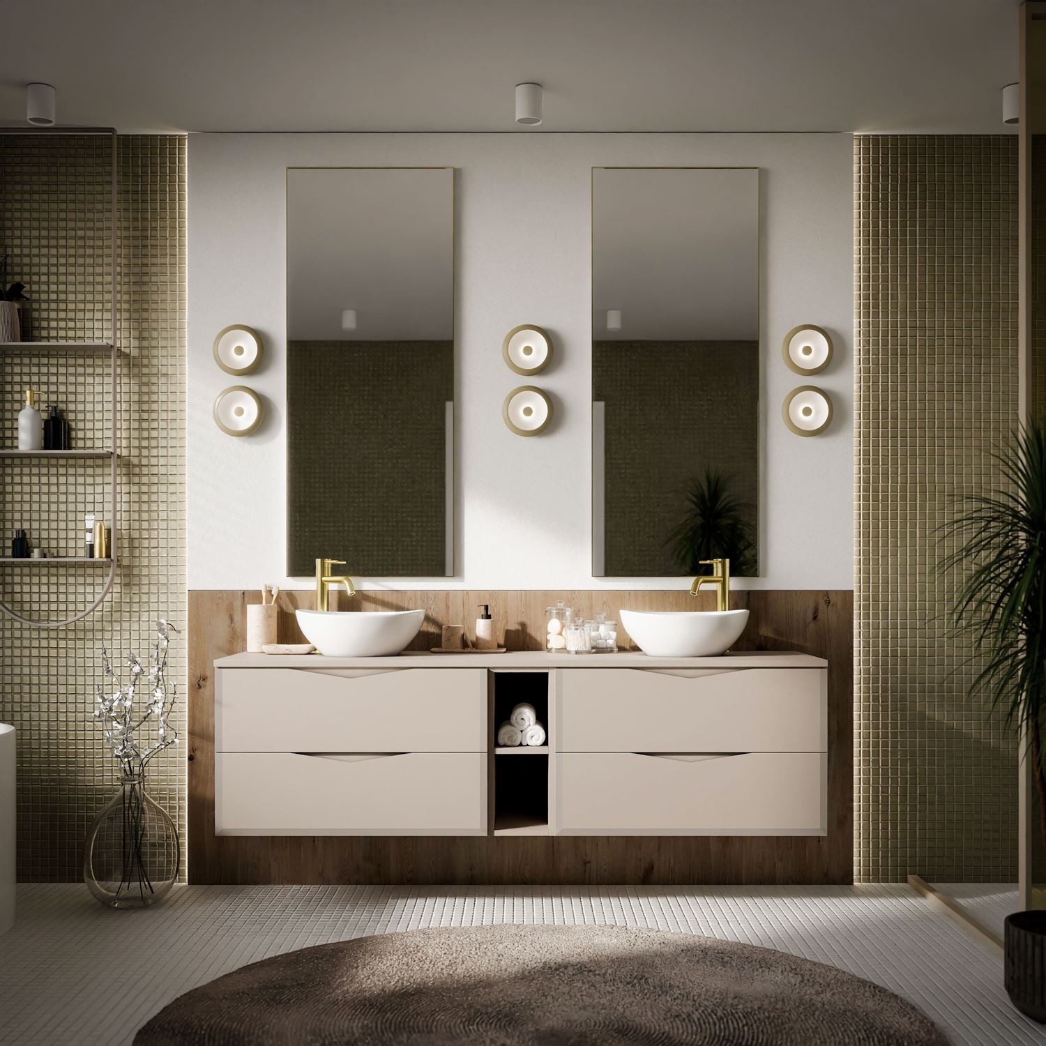 Waschtischunterschrank MIRA III 140 cm