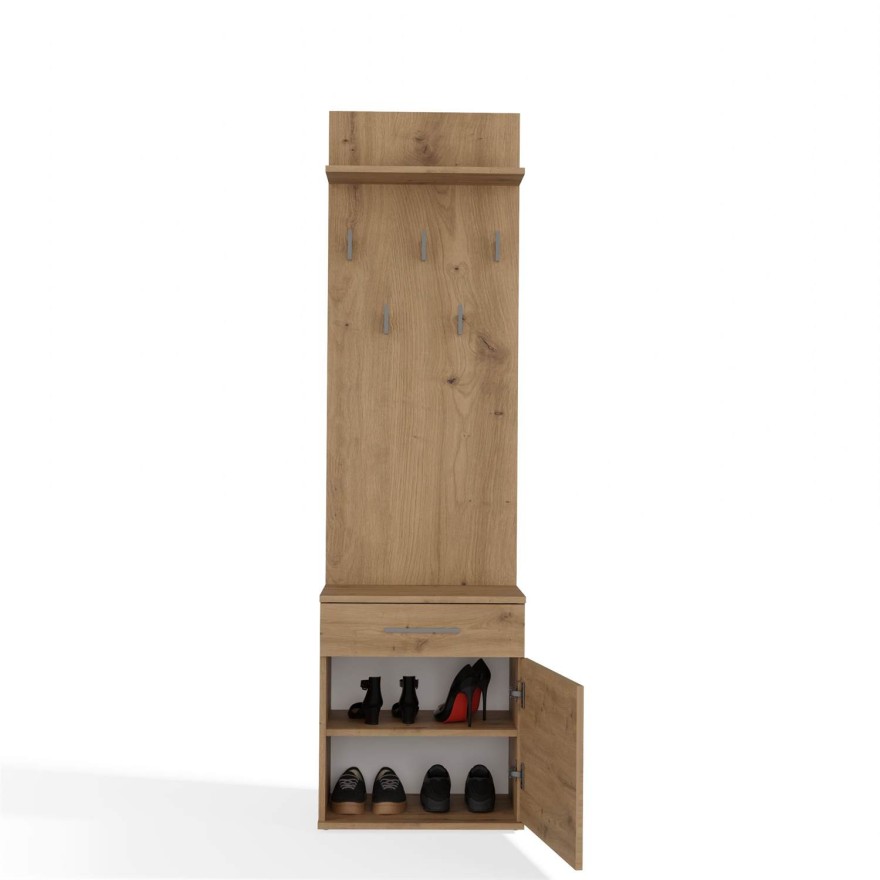 Schuhschrank DEMO mit Kleiderhaken