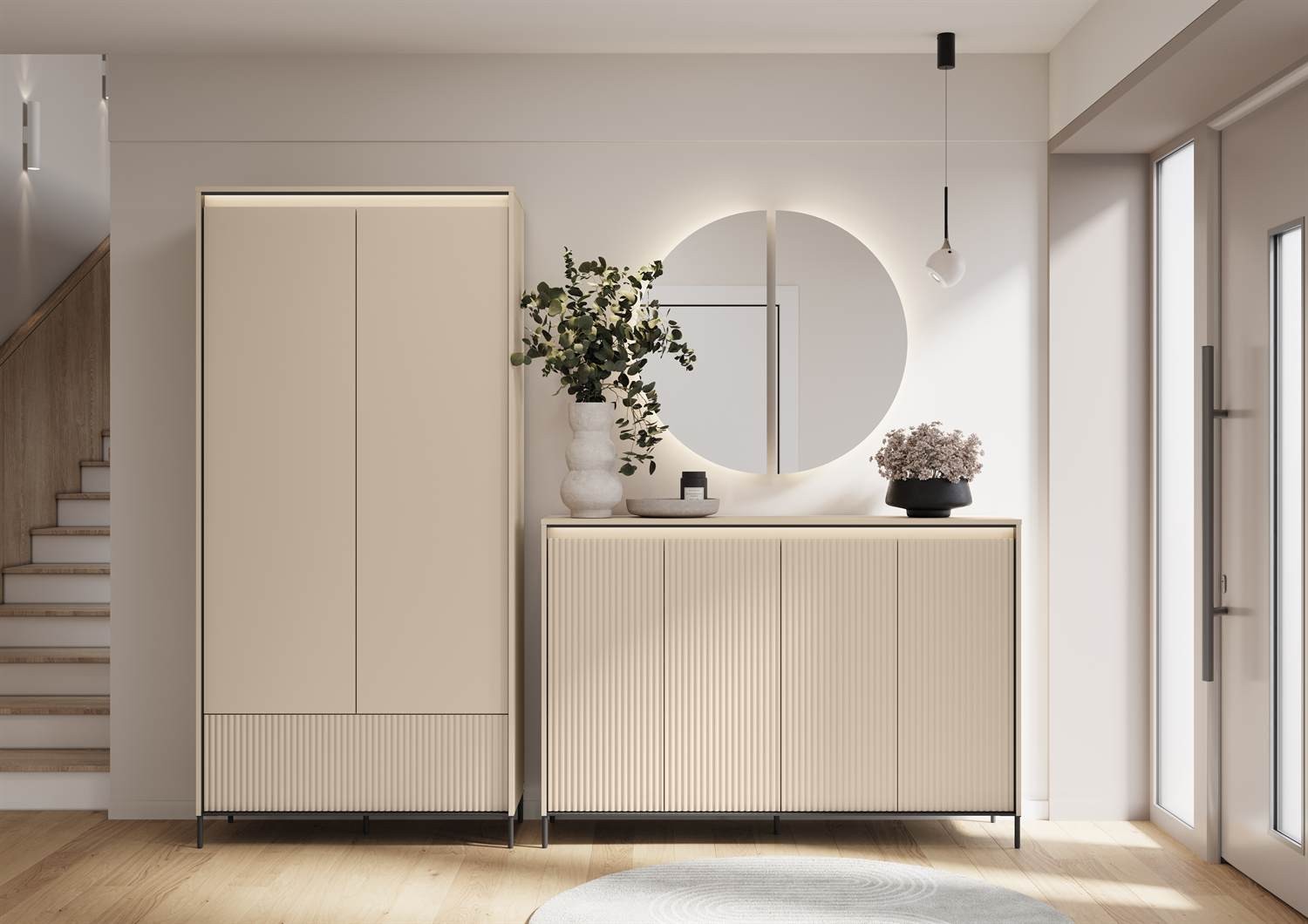 Breite Kommode TREND 4D mit LED-Beleuchtung