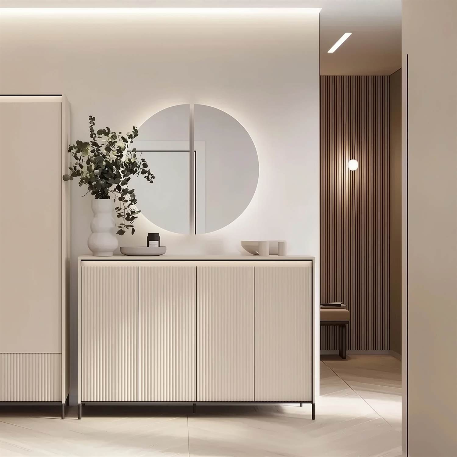 Breite Kommode TREND 4D mit LED-Beleuchtung