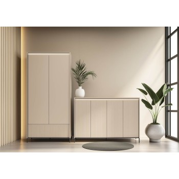 Breite Kommode TREND 4D mit LED-Beleuchtung