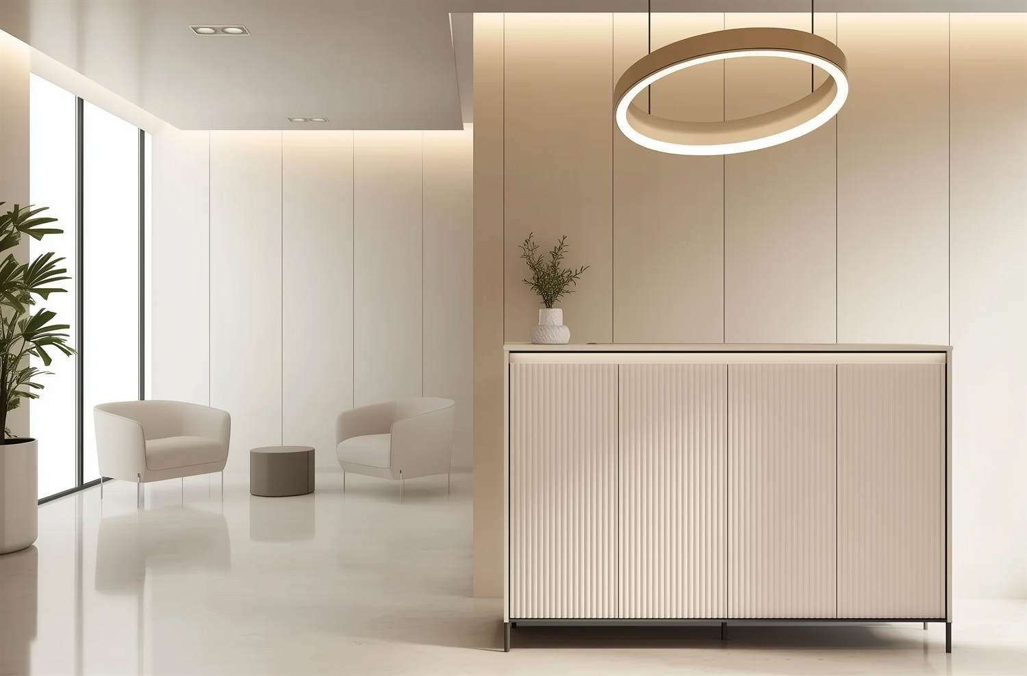 Breite Kommode TREND 4D mit LED-Beleuchtung
