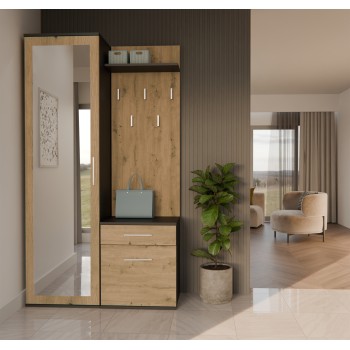 Garderobe für den Flur DEMO mit Spiegel