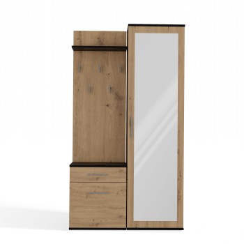 Garderobe für den Flur DEMO mit Spiegel