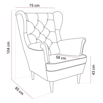 Polstersessel TEDDI II