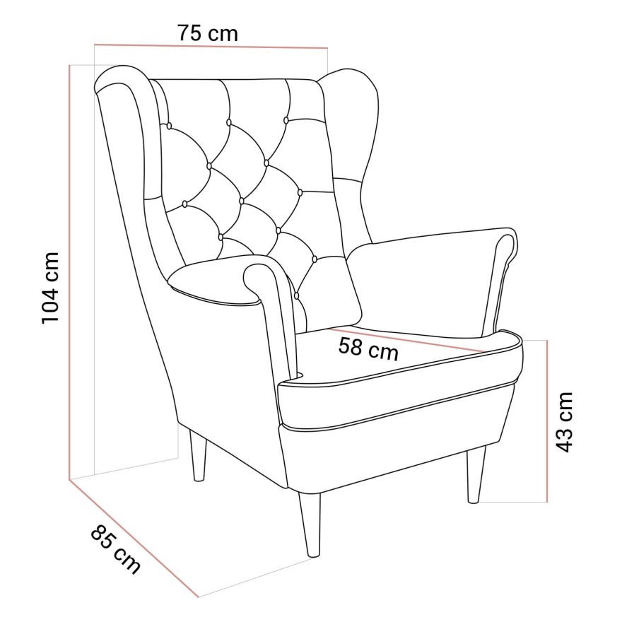 Polstersessel TEDDI II