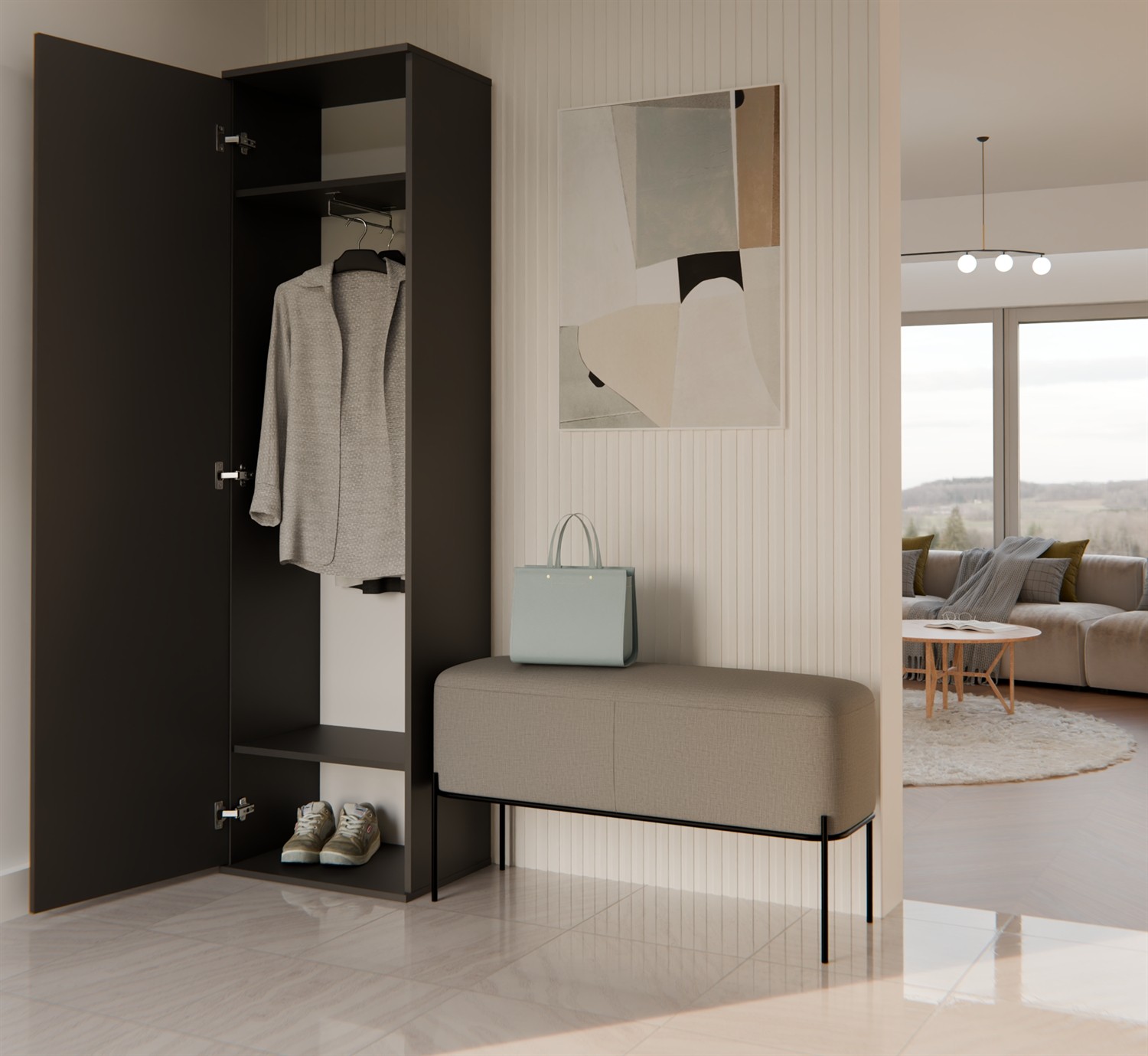 Garderobenschrank DEMO mit Spiegel
