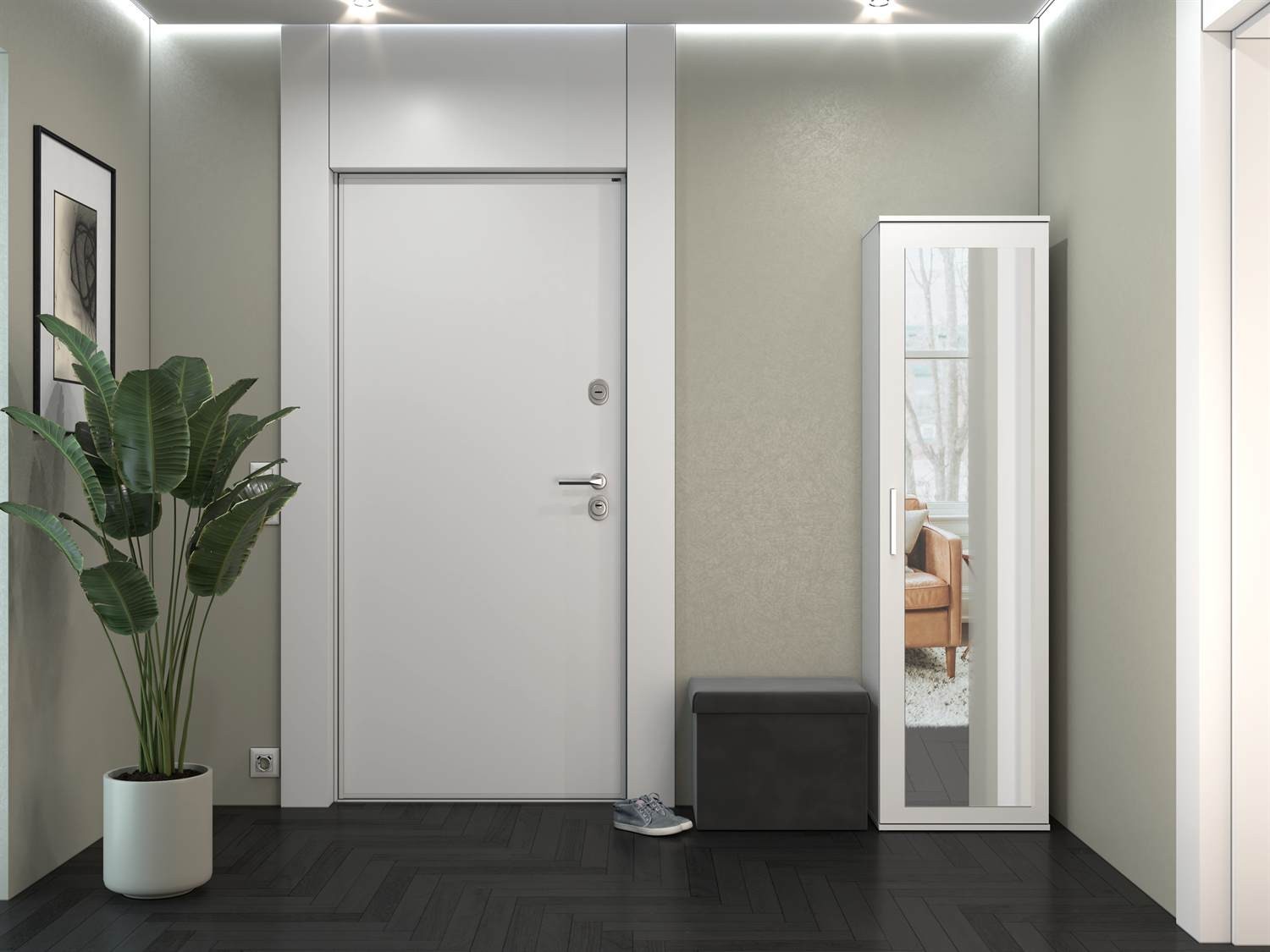 Garderobenschrank DEMO mit Spiegel