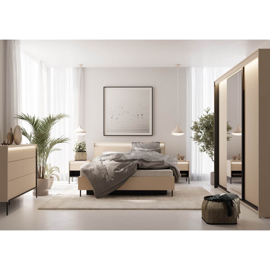 Bett TREND 160x200 mit LED-Beleuchtung