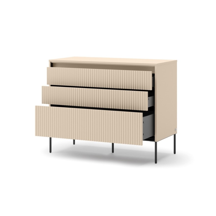 Kommode mit Schubladen TREND 3S mit LED-Beleuchtung