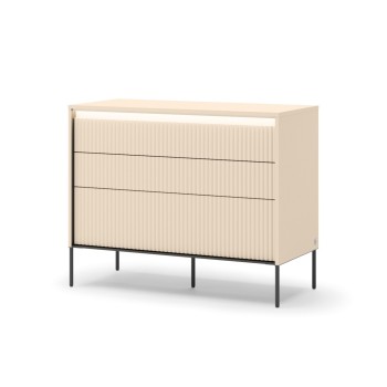 Kommode mit Schubladen TREND 3S mit LED-Beleuchtung