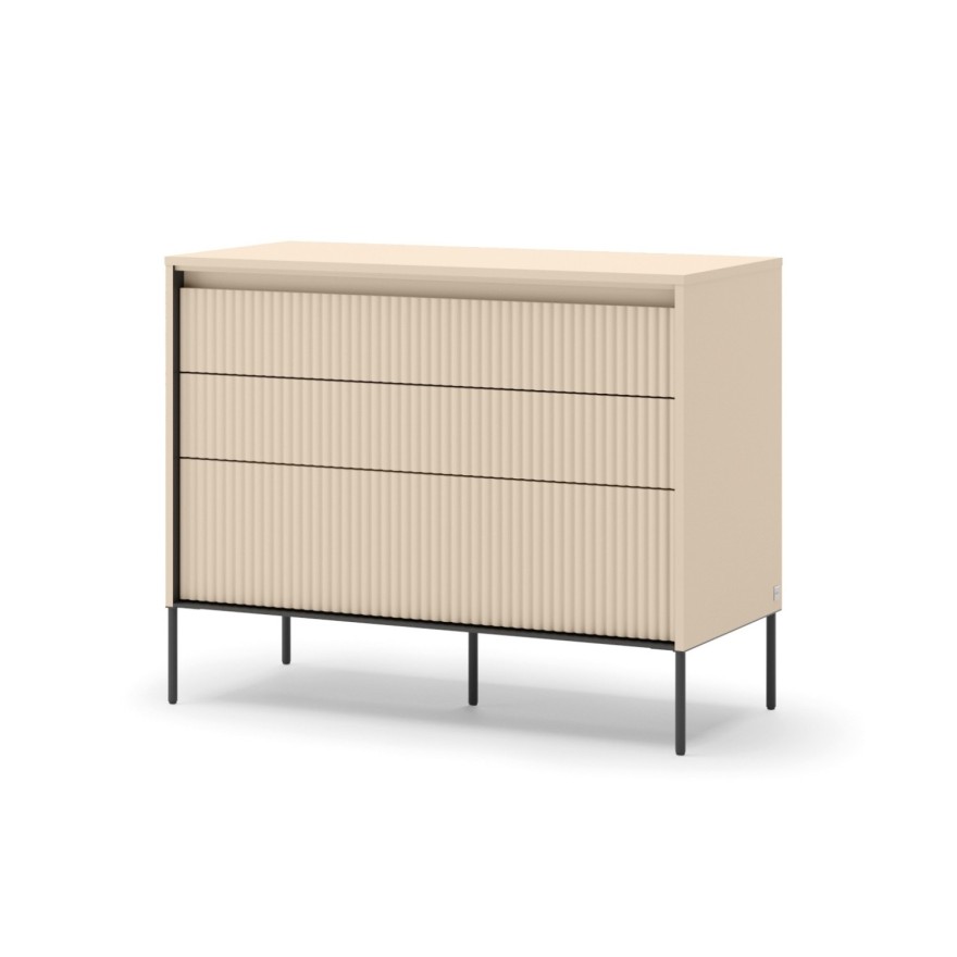 Kommode mit Schubladen TREND 3S mit LED-Beleuchtung