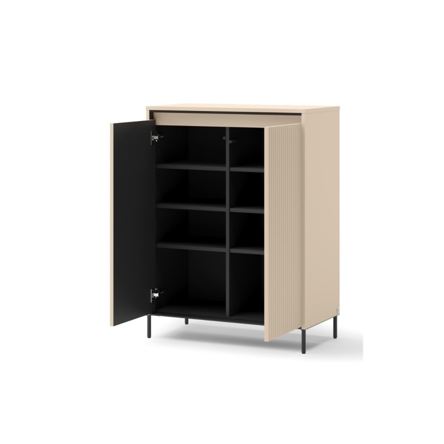 Hohe Kommode TREND 2D für den Flur mit LED-Beleuchtung