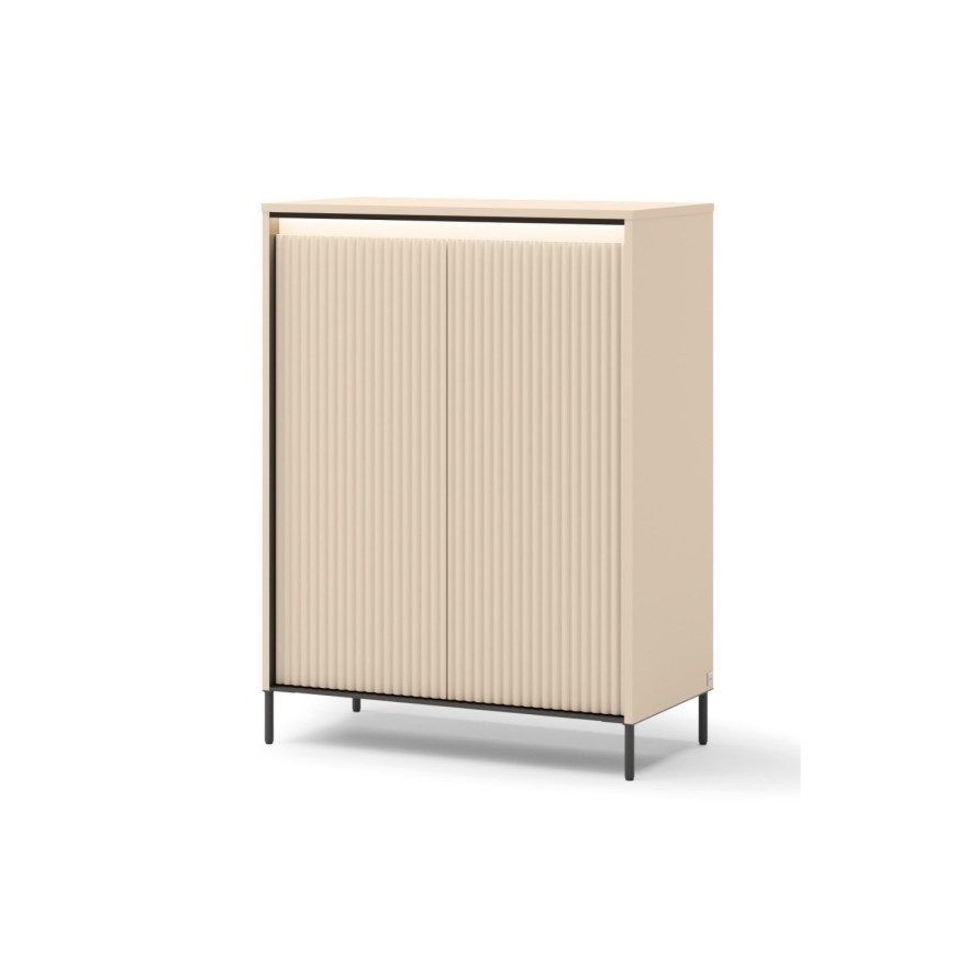 Hohe Kommode TREND 2D für den Flur mit LED-Beleuchtung