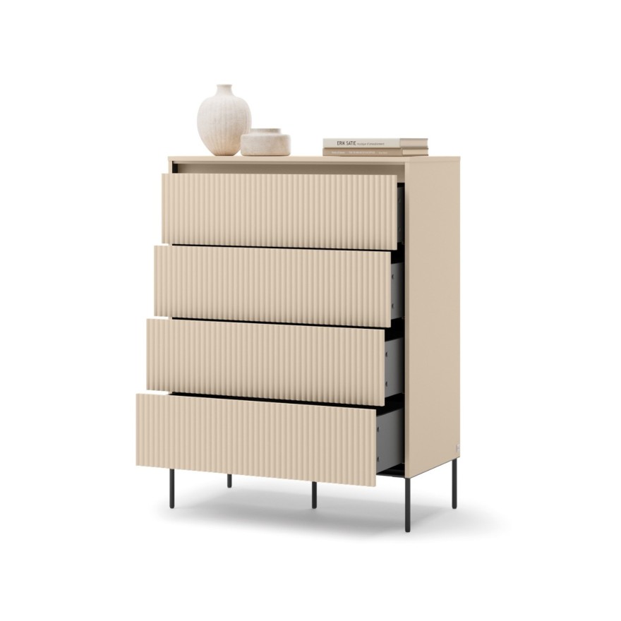 Kommode TREND 4S mit Schubladen und LED-Beleuchtung