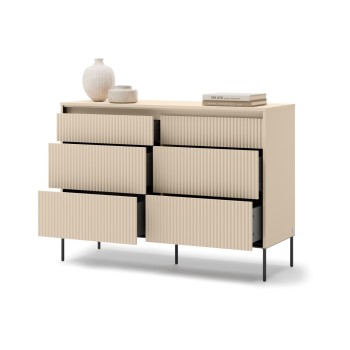 Kommode TREND 6S mit Schubladen und LED-Beleuchtung