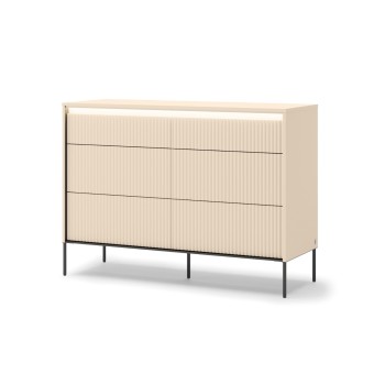 Kommode TREND 6S mit Schubladen und LED-Beleuchtung