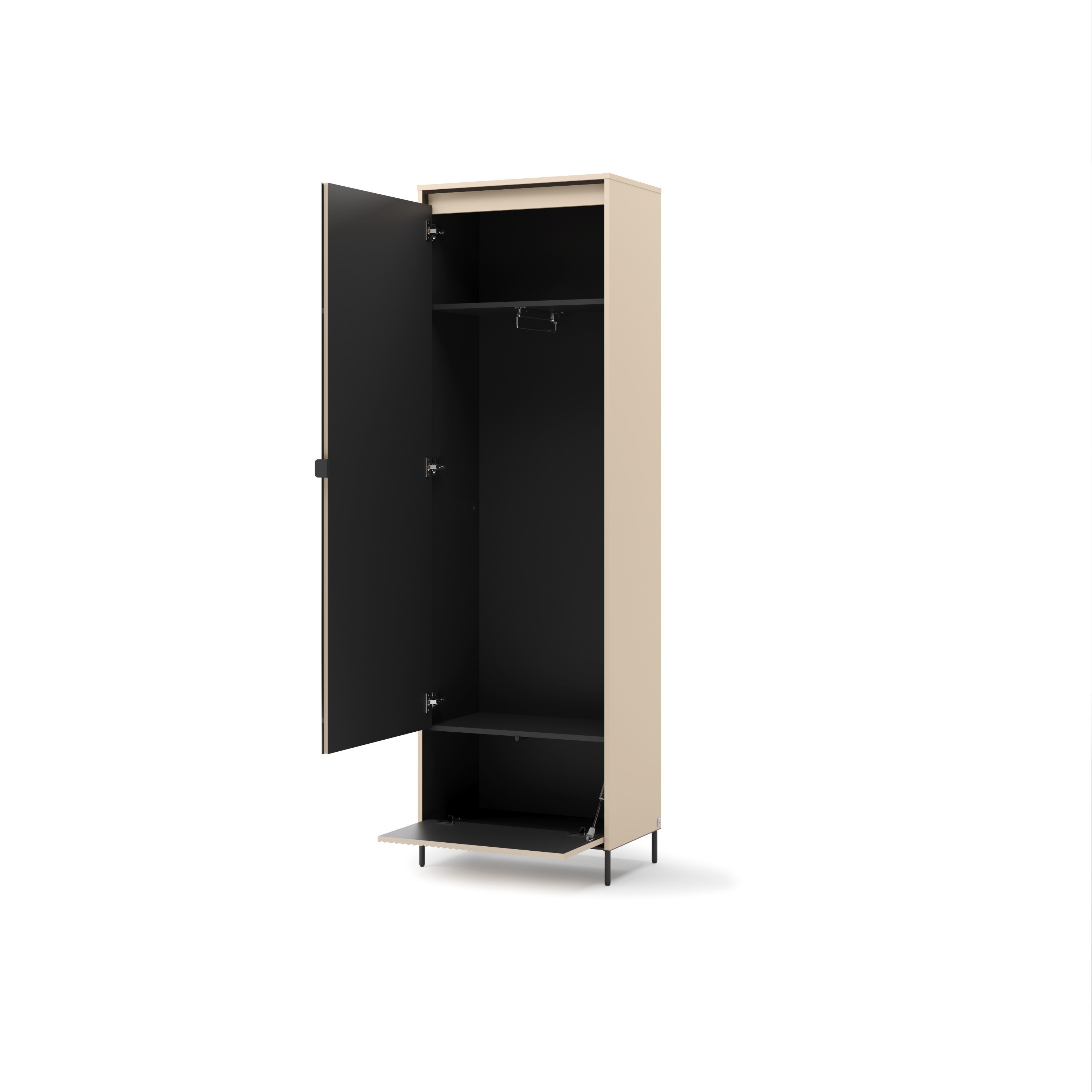 Kleiderschrank TREND mit Spiegel und LED-Beleuchtung