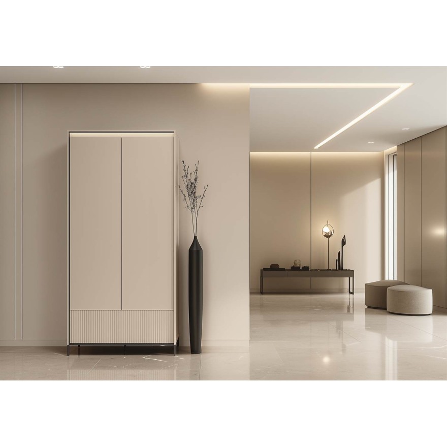 Kleiderschrank TREND 2D1S mit LED-Beleuchtung