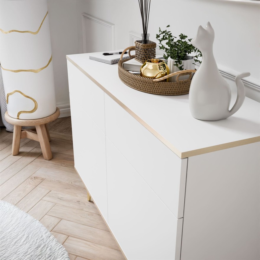 Zweitürige Kommode OXFORD KSZ107 mit Schubladen