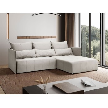 Ecksofa APOLLO L mit Schlaffunktion und Bettzeugkasten