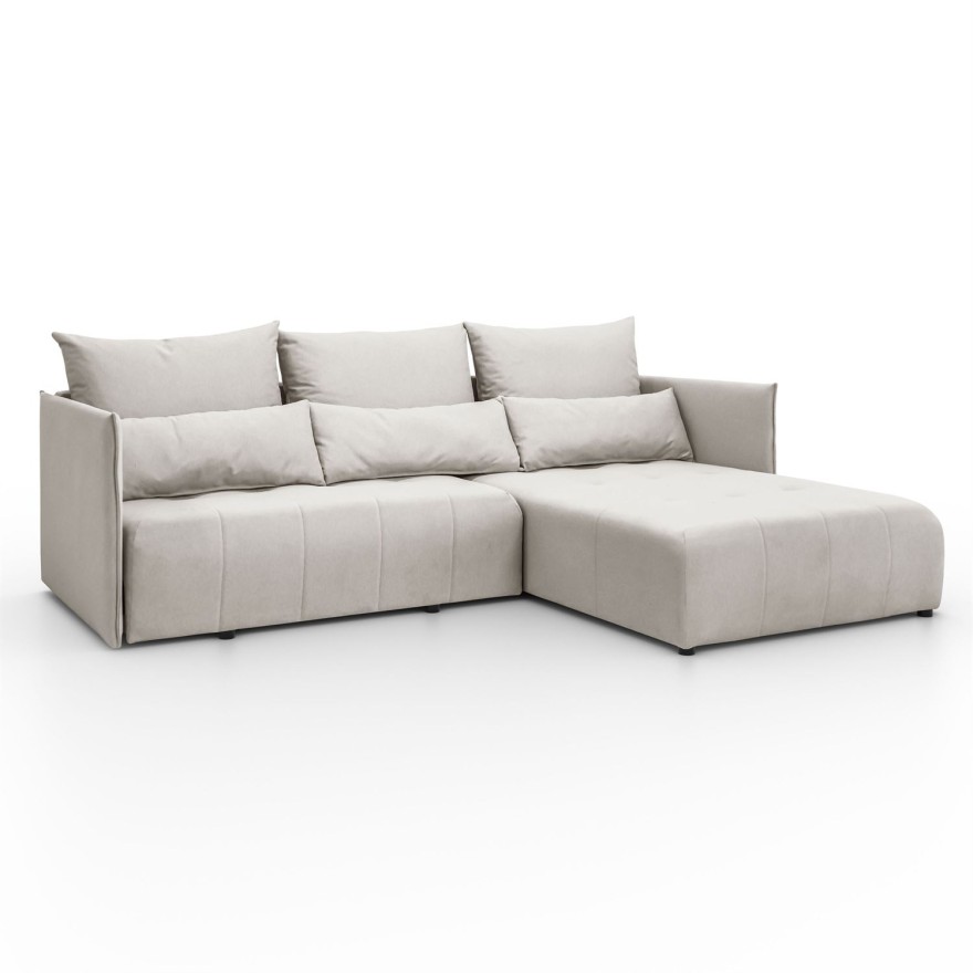 Ecksofa APOLLO L mit Schlaffunktion und Bettzeugkasten