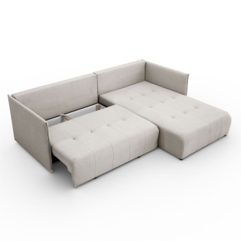 Ecksofa APOLLO L mit Schlaffunktion und Bettzeugkasten