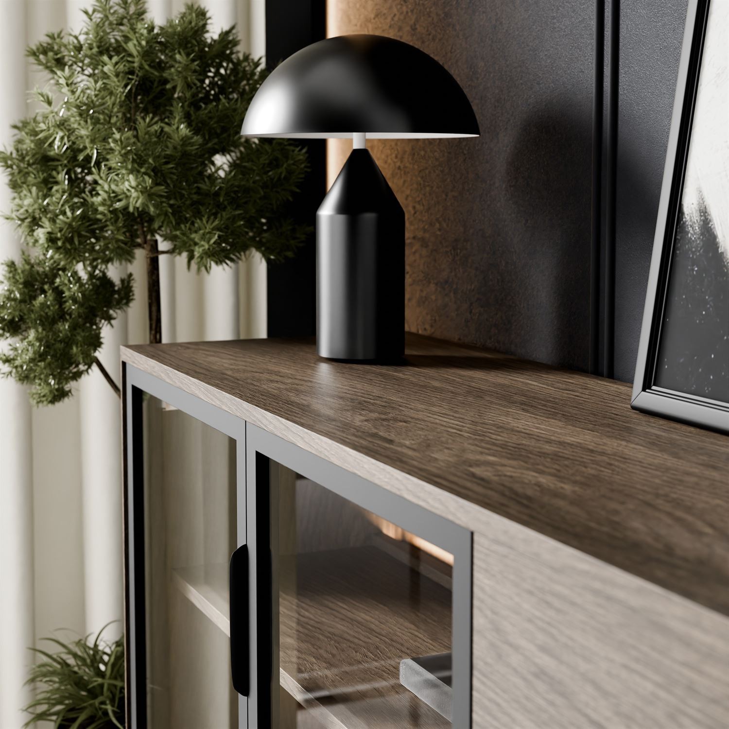 Kommode LINEA LOFT mit LED-Beleuchtung