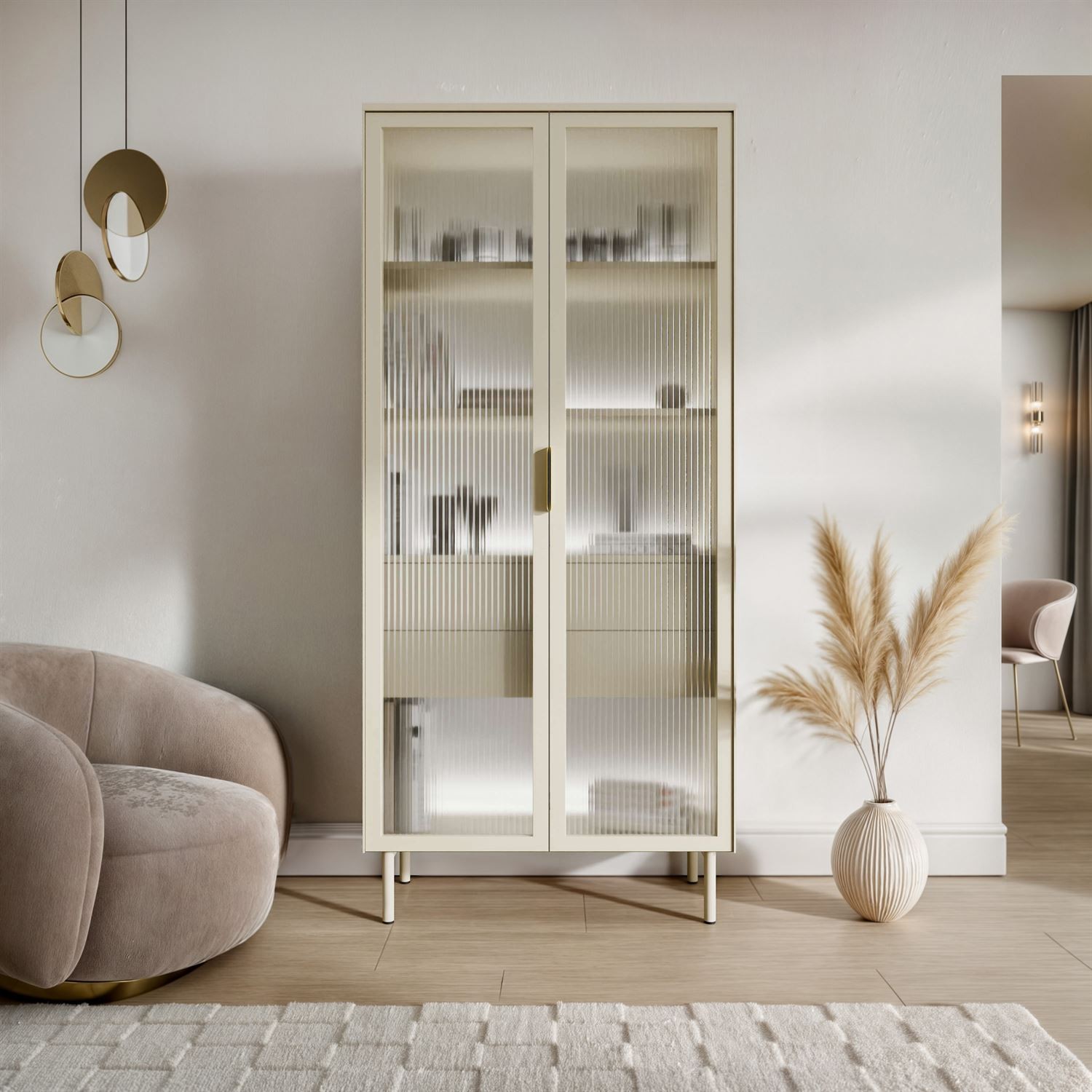 Vitrine LINEA mit LED-Beleuchtung