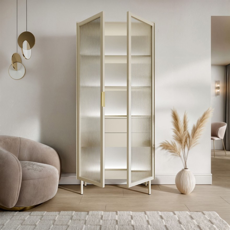 Vitrine LINEA mit LED-Beleuchtung