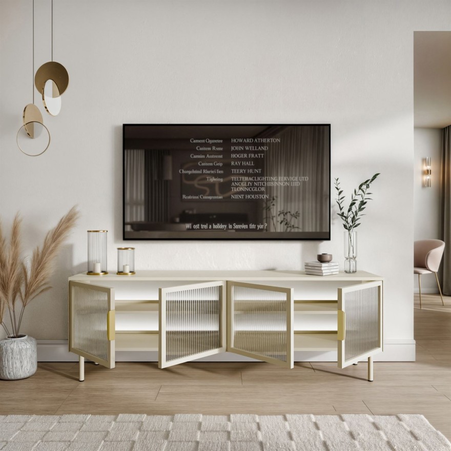 TV-Schrank LINEA mit LED-Beleuchtung