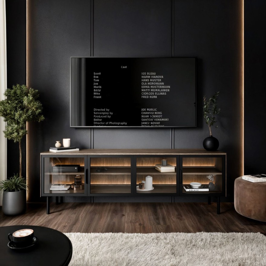 TV-Schrank LINEA LOFT mit LED-Beleuchtung